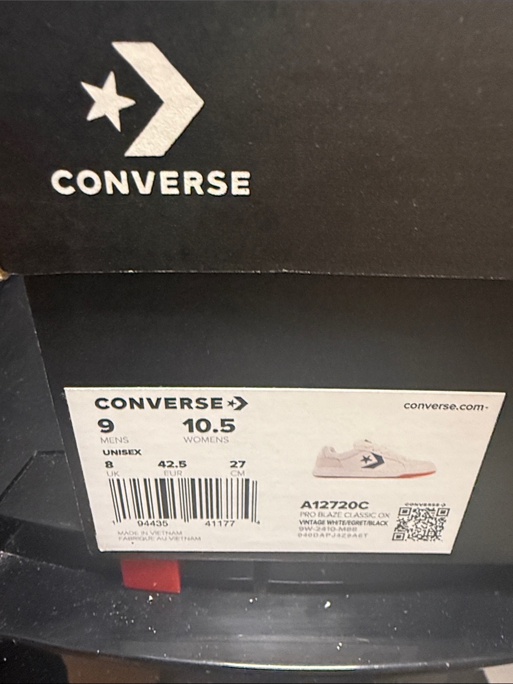 Converse Pro Blaze Classic CX Sneakers in Vintage White and Light Pink
